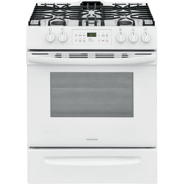 Frigidaire FFGH3054UW 30"" SlideIn Gas Range with 5 Burners 5 Cu. Ft