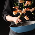 thumbnail image 2 of Neoflam 12-Inch Eela Chef`s Pan with Glass Lid and Ecolon Non-Stick Coating, Deep Blue, 2 of 5