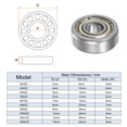 thumbnail image 2 of Uxcell 604ZZ Ball Bearings 4mmx12mmx4mm Carbon Steel Double Shield 30 Pack, 2 of 6