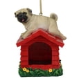 thumbnail image 6 of Ebros Whimsical Teacup Pug On Kennel Or Birdhouse Bird Feeder Hanging Figurine, 6 of 7