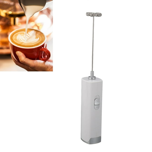 Espumador de Leche Eléctrico, Varilla de Mano Eficiente para Café Con Leche, Té de Chocolate Caliente