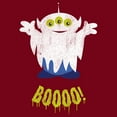 thumbnail image 2 of Junior's Toy Story Halloween Squeeze Alien Boo Ghosts  Racerback Tank Top Scarlet Small, 2 of 4