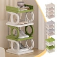 thumbnail image 1 of Sentmoon Étagères à Chaussures Étagère à Chaussures 4 Niveaux Entrée Domestique Robuste Étroite Petite Crevasse Armoire à Chaussures d'Entrée Étagères de Rangement à Chaussures Multifonctionnelles pour Chambre Garde-Robe Hall d'Entrée Chambre, 1 of 7
