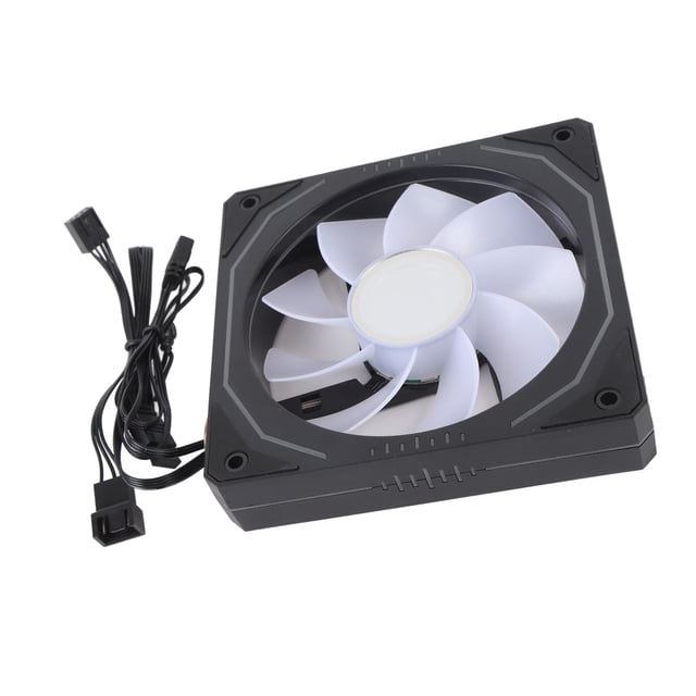 RGB CPU Fan, 120mm 3 Pin ARGB Case Fan PWM Control, 800 to 1800RPM Cooling Fan, PWM PC Fan for Computer Chassis & CPU Radiator
