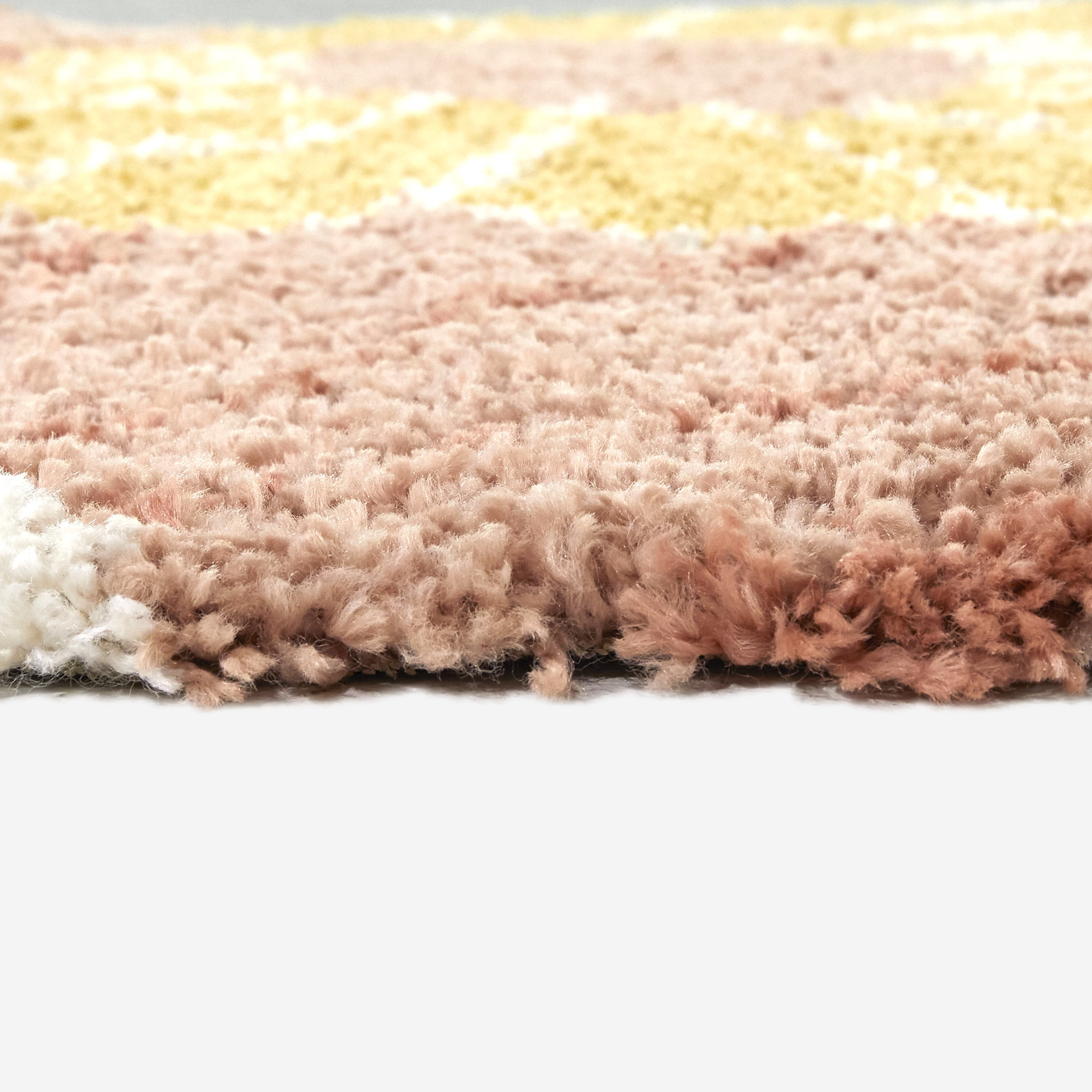Mainstays Pink Floral Shag Indoor Accent Rug, 4' x 5'5"