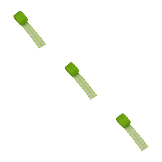 Billuyoard Decoración de encaje guipur para proyectos de bricolaje versátiles y cinta de encaje de ganchillo blanca rentable verde Type1 NO1