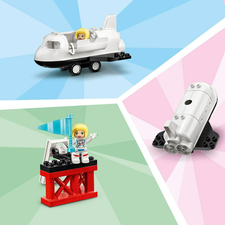 kærtegn skorsten Lære LEGO DUPLO Town Space Shuttle Mission Rocket Toy 10944, Set for Preschool  Toddlers Age 2 - 4 Years Old with Astronaut Figures - Walmart.com