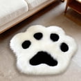 thumbnail image 5 of Taicans Paw Shape Bedroom Rug,Pet Mat Bedside Rug,Soft Plush Non-Slip Bottom Decorative Floor Mat for Bedside Pet Sleeping Area Dog Mat Cat Mat Living Room, 5 of 6