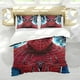 thumbnail image 5 of Spiderman Hombre Araña Conjunto de sábanas temático, trío de piezas, cómodo y amigable con la piel, diseño único, regalo de decoración para el hogar para familiares, amigos y fans,140cm *210cm, 5 of 6