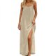 thumbnail image 1 of Vestido de Verano Casual de Mujer sin Mangas sin Espalda Sling Camiseta con Cuello Redondo, Vestido sin Mangas para las Mujeres Mini Sólido, 1 of 7