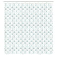 thumbnail image 3 of Ambesonne Golf Shower Curtain, Clubs Sticks Graphic Pattern, 69"Wx70"L, Sky Blue and White, 3 of 5