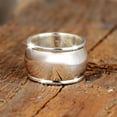 thumbnail image 4 of Hot6sl Ofertas Del Día Anillo de Plata 925 para Mujer, Anillo Fidget, Anillo Ancho con Forma de Cúpula, 4 of 6