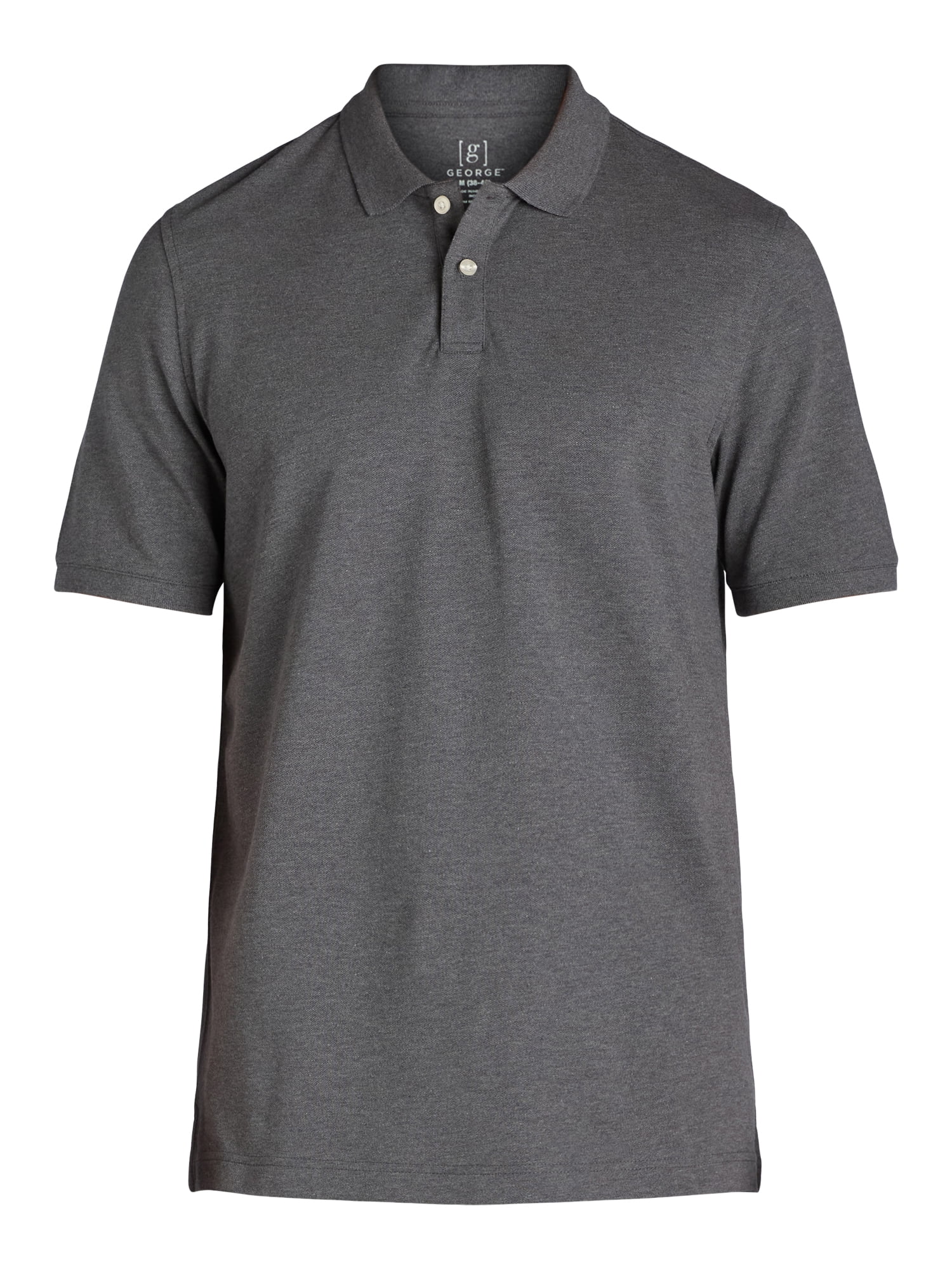 George Men's and Big Men's Pique Polo Shirt with Short Sleeves, Sizes S-3XL