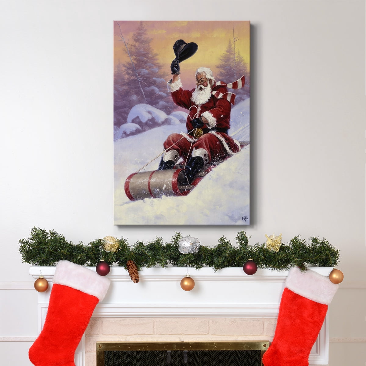 Here Comes Santa- Gallery Wrapped Canvas