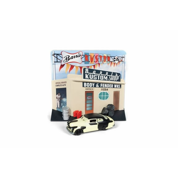 1949 Ford Mercury with Barris Custom Shop, Cream - Round 2 JLDR008/24 - 1/64 scale Diecast Model Toy Car