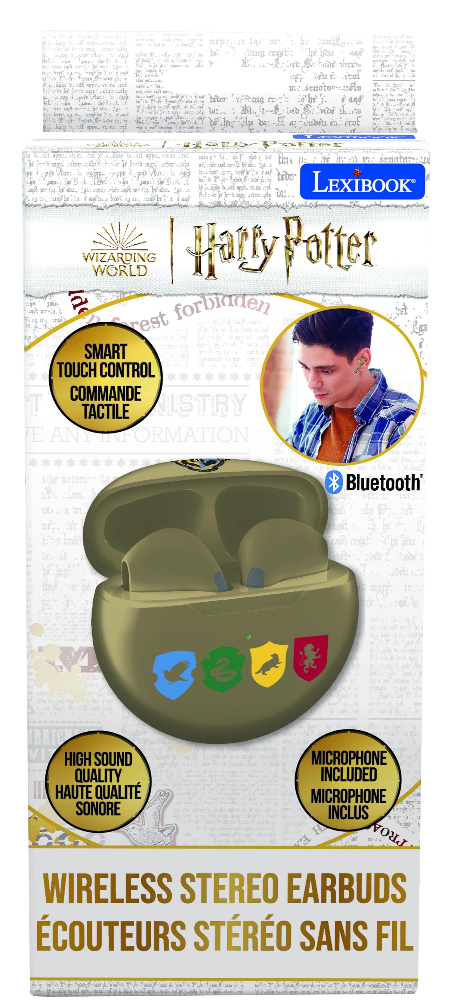 Lexibook Warner Harry Potter, Wireless earbuds, Bluetooth with integrated microphone and control buttons, Long life rechargeable battery