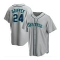 thumbnail image 1 of Mariners Seattle Mariners 24 Griffey Jr. 44 Rodriguez MLB Jersey Baseball Jersey 24#Griffey Jr.-Gray gray—HU, 1 of 2
