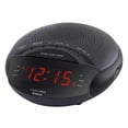 thumbnail image 1 of HANNLOMAX HX-139CR Radio despertador, radio FM PLL con estaciones preestablecidas, alarma dual, pantalla LED roja de 0,6", puerto USB para carga de 1 A, Bluetooth, funcionamiento con alimentación de C, 1 of 1