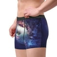 thumbnail image 2 of Gukieu Planets Stars And Galaxies Print Men's Boxer Briefs, High Elastic Moisture Wicking Boxer Briefs Underwear-Small, 2 of 5