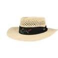 thumbnail image 3 of Greg Norman Signature Straw Natural Headwear Men Fits All, 3 of 6