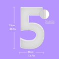 thumbnail image 3 of Thanksgiving Decor Digital Balloon Pre Cut Marquess Number Illuminates Balloon Digital Frame Cardboard Used For Graduation Birthday Anniversary Decoration, 3 of 8