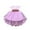 Purple, variant on GYRATEDREAM Toddler Girls Princess Dress Lace Floral Print Dress Crew Neck Tutu Tulle Skirt Summer Dresses for 6M