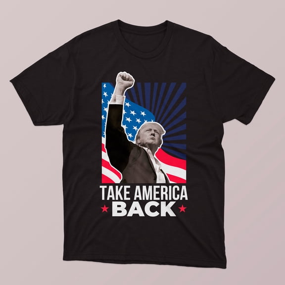 Trump 2024 Campaign Medium T-Shirt Unisex – Support Make America Great Again – Patriotic Apparel - Design 1