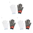 thumbnail image 4 of tamizeot Single Universal Safety Gloves Scratch-Proof Stainless Steel Mesh Wire Plus PE Steel Ring Rustproof Work Mittens Red L 3Set, 4 of 6