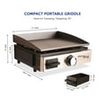 thumbnail image 4 of Flame King Flat Top Portable Propane Cast Iron Grill Griddle Tabletop for Outdoor Camping, Tailgating, Outdoor Cooking, 4 of 4