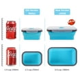 thumbnail image 3 of Recipientes de almacenamiento de alimentos Annaklin plegables de 800 ml (juego de 4), 3 of 9