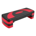 thumbnail image 1 of BalanceFrom Aerobic Step Platform Trainer with Adjustable 3-Level Risers, Black & Red, 1 of 9