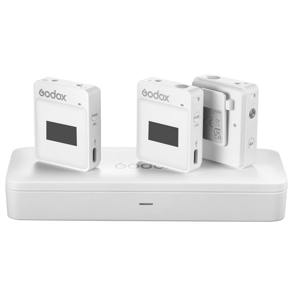 Godox MoveLink II M2 2.4GHz Wireless Microphone System, White