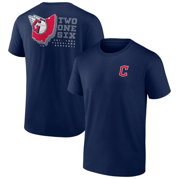Men's  Navy Cleveland Guardians Two One Six T-Shirt