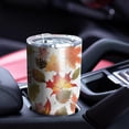 thumbnail image 4 of 30oz Its Fall Yall Leaves Pattern Tumblers Stainless Steel Tumbler with Lid and Straw,Vacuum Insulated Double Wall Travel Tumbler Cups Mug with Cleaning Brush for Coffee,Tea, 4 of 7