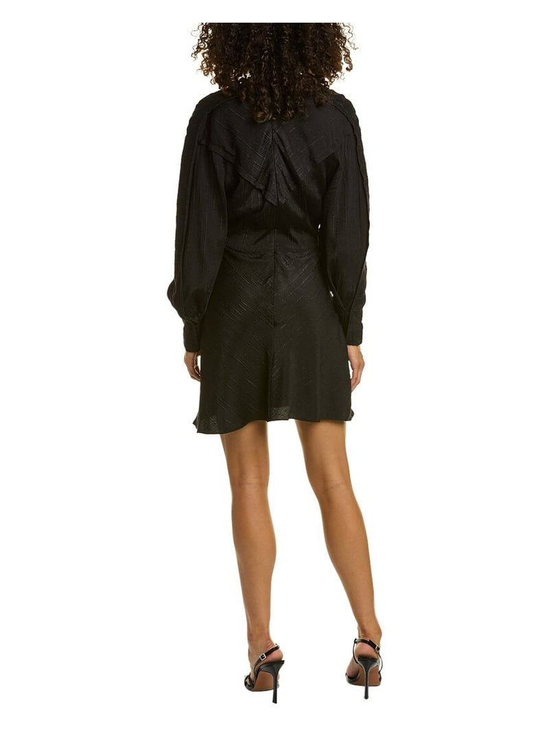 IRO Anokia Silk-Blend Mini Dress, Black / 32