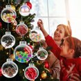 thumbnail image 7 of NOGIS 12 Pack Clear Plastic Christmas Ornaments Balls,3.15 inch Ornament Discs,Round Clear Plastic Fillable Ornament Christmas Ball for Crafts,Christmas,Wedding,Party,Christmas Tree（Round）, 7 of 7