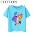 thumbnail image 2 of T-shirt Dessin Animé pour Enfants en Coton Mode Été Anime Col Rond Manches Courtes Imprimé 2023092010-Rose 110, 2 of 6
