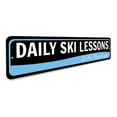 thumbnail image 3 of Water Ski Novelty Sign, Metal Wall Decor - 4x18 inches, 3 of 4