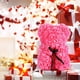 thumbnail image 4 of Oso de rosa, oso de peluche, oso de flor artificial, el mejor regalo para el día de San Valentín $ Oso de flor de rosa Oso de flor de burbuja $ Juguete de oso de abrazo de flor inmortal de simulación, 4 of 5