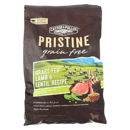 Castor And Pollux - Pristine Grain Free Dry Dog Food - Lamb And Lentil - 10 (Best Dog Food For Cavalier King Charles)