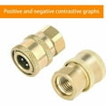 thumbnail image 4 of 2PACK Pressure Washer Coupler Brass Fittings 1/4 Inch Quick Connect to Female, 4 of 12