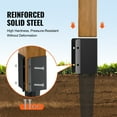 thumbnail image 5 of KFFKFF 24 x 4 x 4 Inch 4-Pack Ground Anchor Fence Post Fence Stakes Metal, 5 of 9
