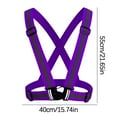 thumbnail image 2 of Dvkptbk Sleeveless Garment Visibility Neon Vest Reflective Belt Vest Fit for Running Cycling Sports Sports Safety, 2 of 5