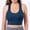 32-Navy, variant on YWDJ Bras for Women Push up and Padded Pullover Comfy Bras No Wires Lounge Bras Wide Strap Full Coverage Wrap Comfortable Bras Padded Lace Comfy Bras Solid Bras Pink XL