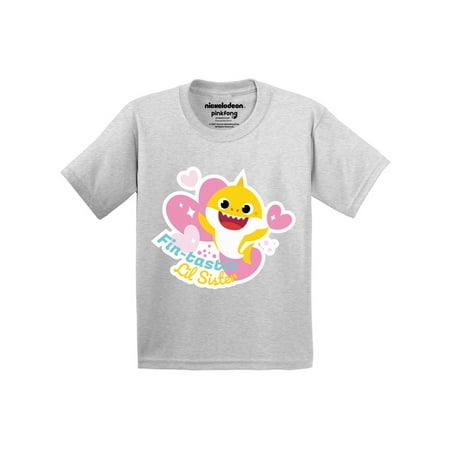 

Baby Shark T-shirt for Toddler Girls - 2t 3t 4t 5t Baby Shark Tee Fin-Tastic Lil Sister