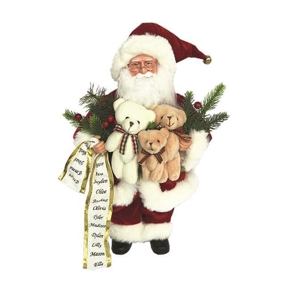 Santas Workshop 6050 15 in. Bear Hug Claus