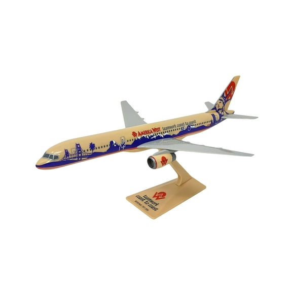 Flight Miniatures America West Teamwork 757-200 Snap-Fit Model
