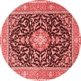 thumbnail image 1 of Ahgly Company Indoor Round Medallion Red Traditional Area Rugs, 5' Round, 1 of 4