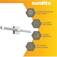 thumbnail image 3 of Sunlite 27" 1-Light LED Bar Light Fixture, 15W, 1050 Lumens, Color Temperature Selectable 2700K/ 3000K/ 3500K /4000K/ 5000K, Brushed Nickel, 3 of 8
