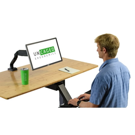 Uncaged Ergonomics - Computer Monitor Arm - Black